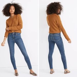 Madewell 10" High-Rise Skinny Jeans Wendover Wash: TENCEL Edition Size 28 MA616
